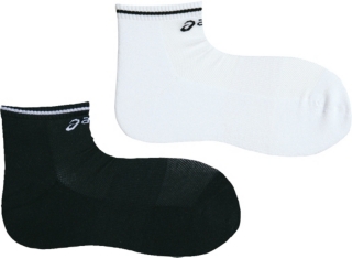 【ASICS/アシックス】 2足組ソックス(パイル) ホワイトxブラック ユニセックス アシックス